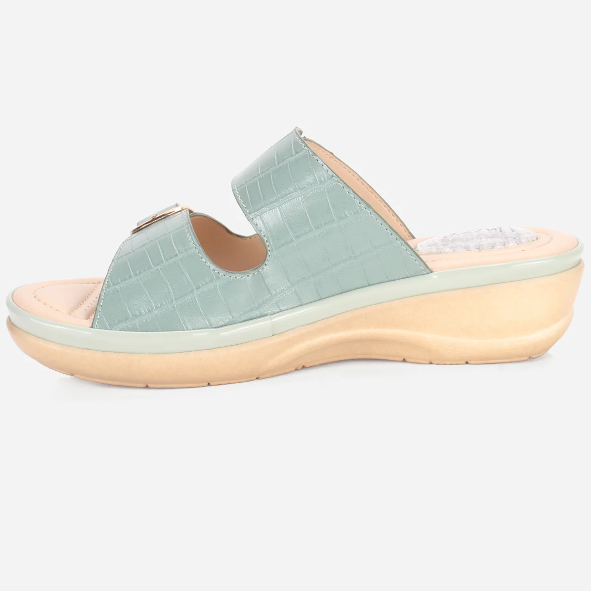 Womens "ZITOPA" Comfy Everyday Casual Wedge Slippers - Image 3