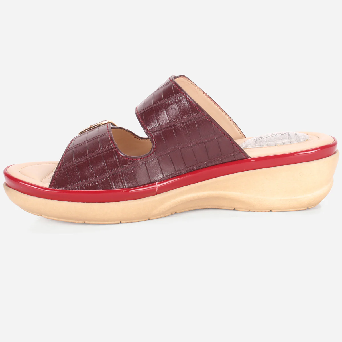 Womens "ZITOPA" Comfy Everyday Casual Wedge Slippers - Image 3
