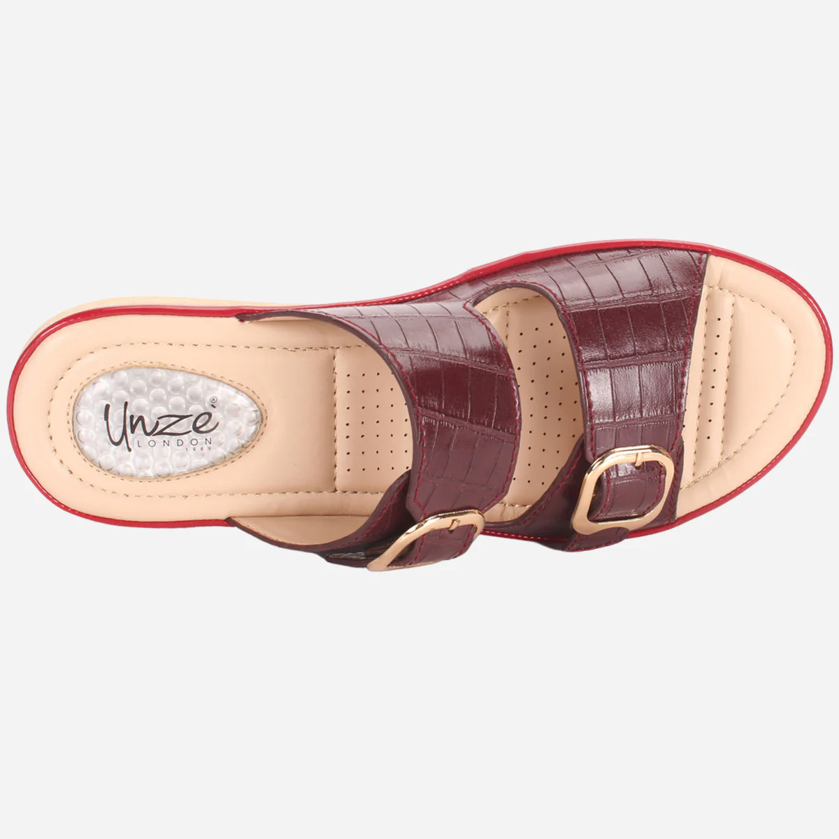 Womens "ZITOPA" Comfy Everyday Casual Wedge Slippers - Image 4