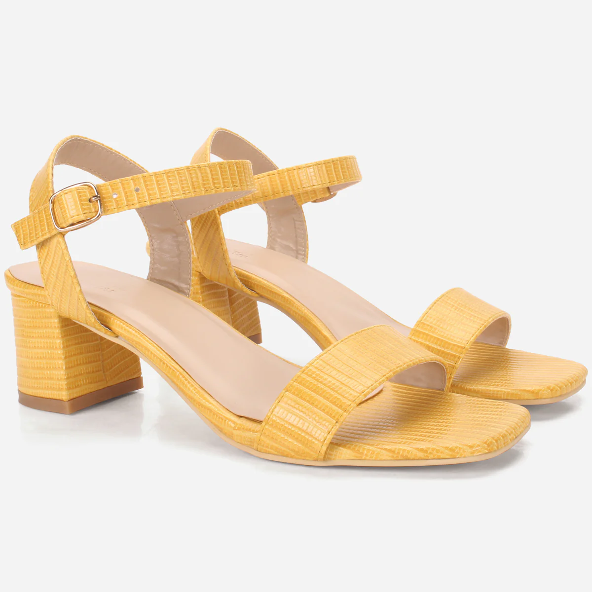 Womens "ZOYIA" Open Toe Block Heeled Sandals - Image 2