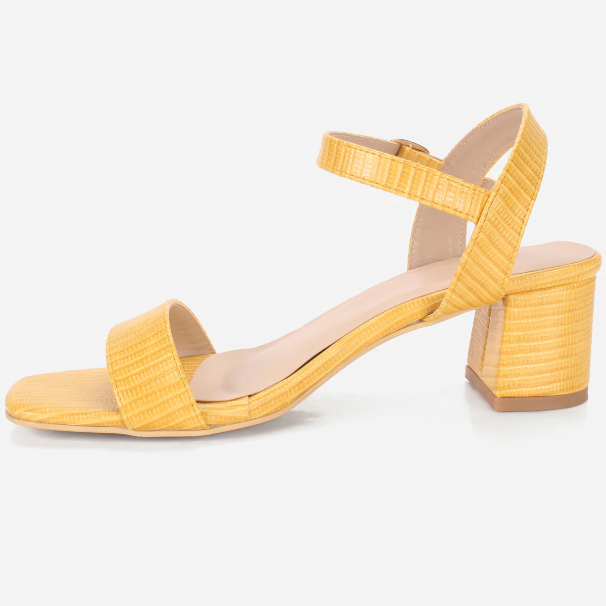 Womens "ZOYIA" Open Toe Block Heeled Sandals - Image 3