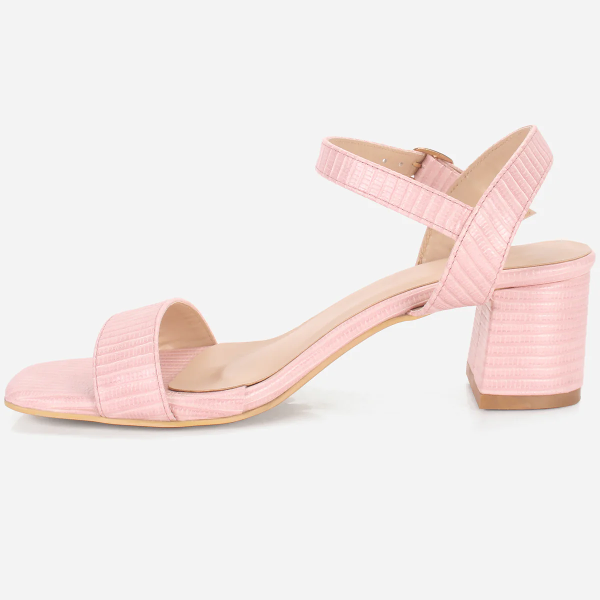 Womens "ZOYIA" Open Toe Block Heeled Sandals - Image 3