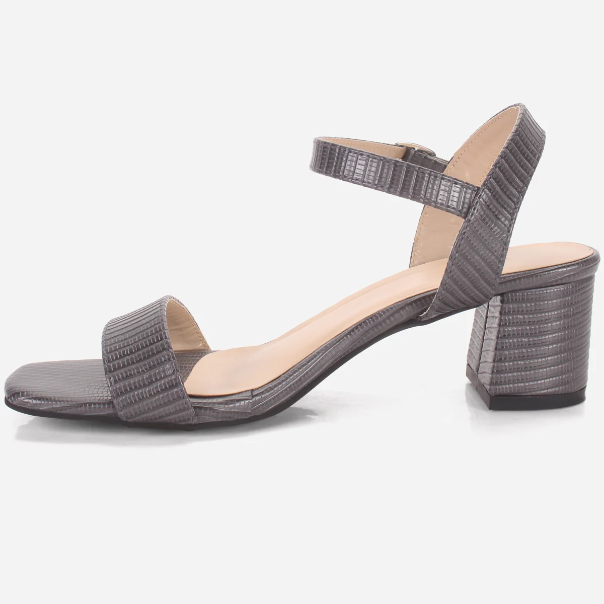 Womens "ZOYIA" Open Toe Block Heeled Sandals - Image 3