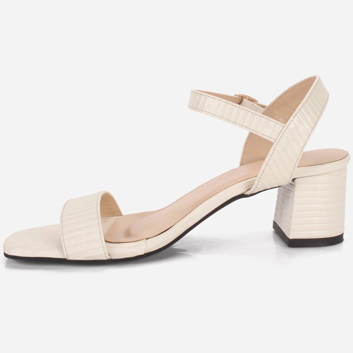 Womens "ZOYIA" Open Toe Block Heeled Sandals - Image 3
