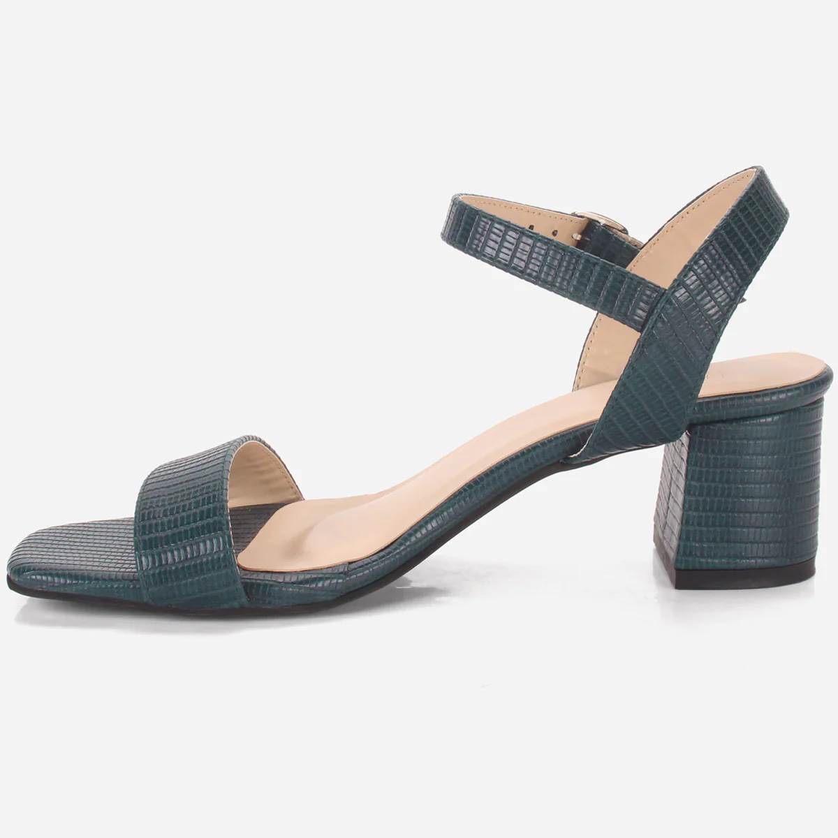 Womens "ZOYIA" Open Toe Block Heeled Sandals - Image 3