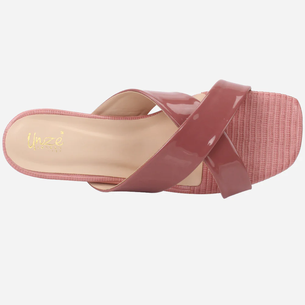 Womens "ZUHAI" Shimmery Everyday Slip-ons Shoes - Image 4