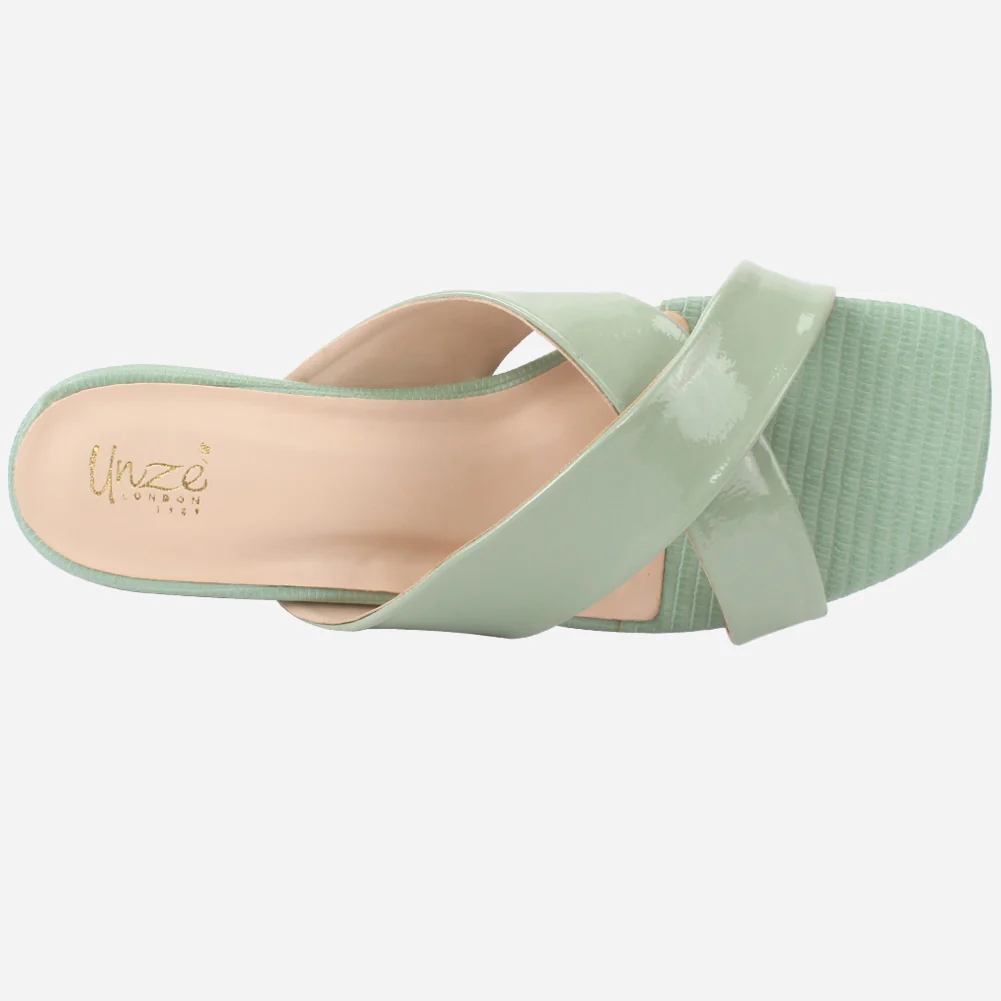 Womens "ZUHAI" Shimmery Everyday Slip-ons Shoes - Image 4