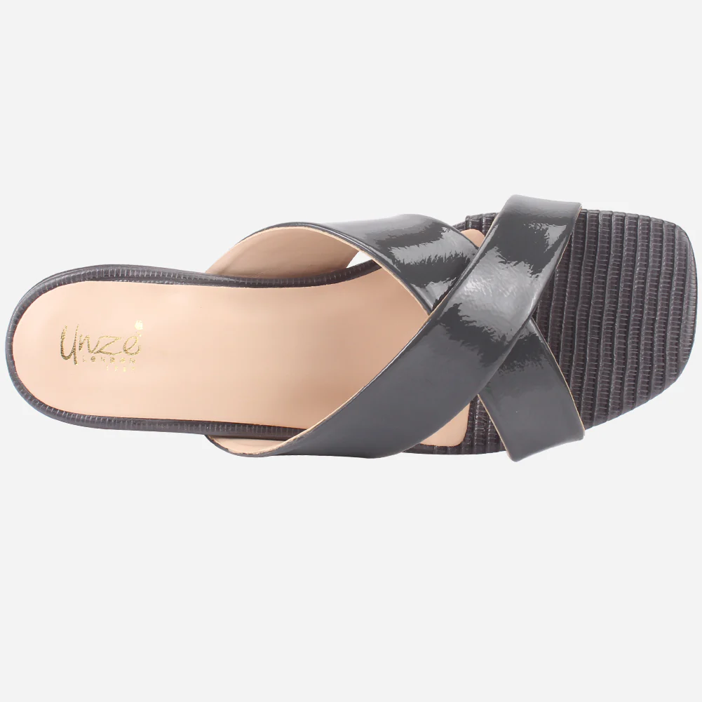 Womens "ZUHAI" Shimmery Everyday Slip-ons Shoes - Image 4