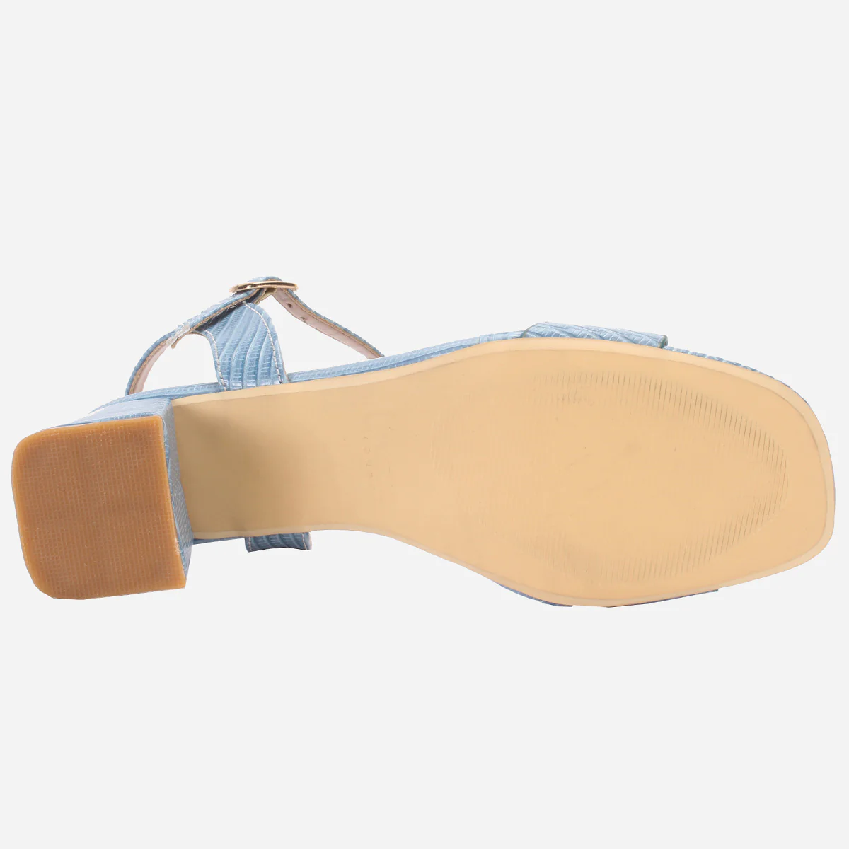 Womens "ZURIA" Ankle Strap Block Heeled Sandals - Image 5