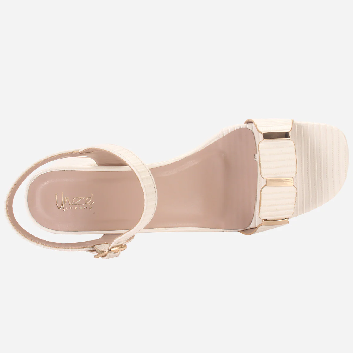 Womens "ZURIA" Ankle Strap Block Heeled Sandals - Image 4
