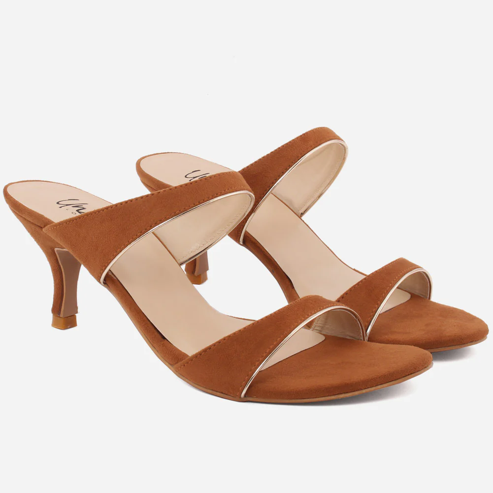 Women"STELLA" Low High Heel Slip on Sandals - Image 2