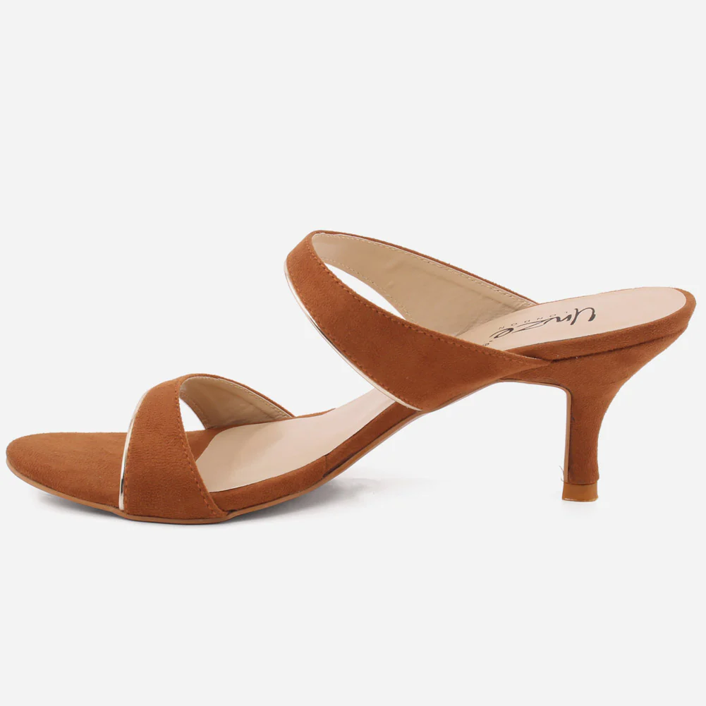 Women"STELLA" Low High Heel Slip on Sandals - Image 3