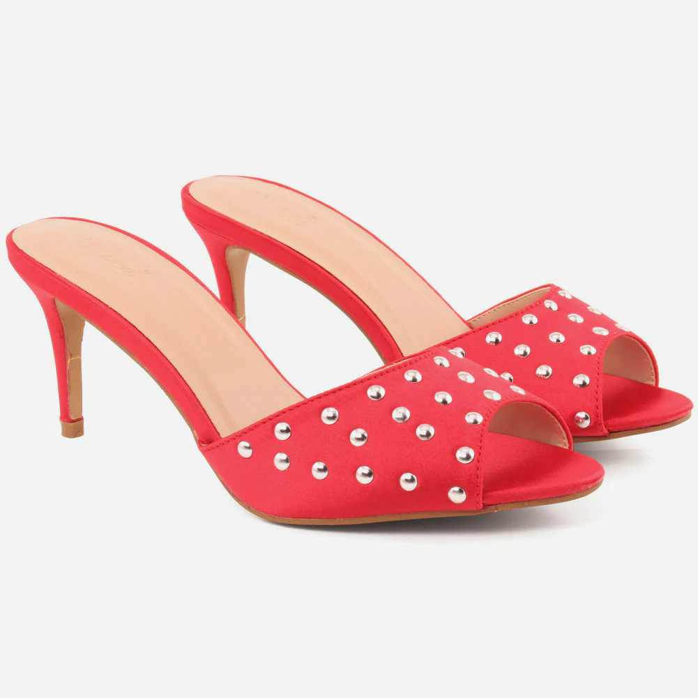 Womwn "EMILIE" Pearl Wide Fit Slip On Sandals - Image 2
