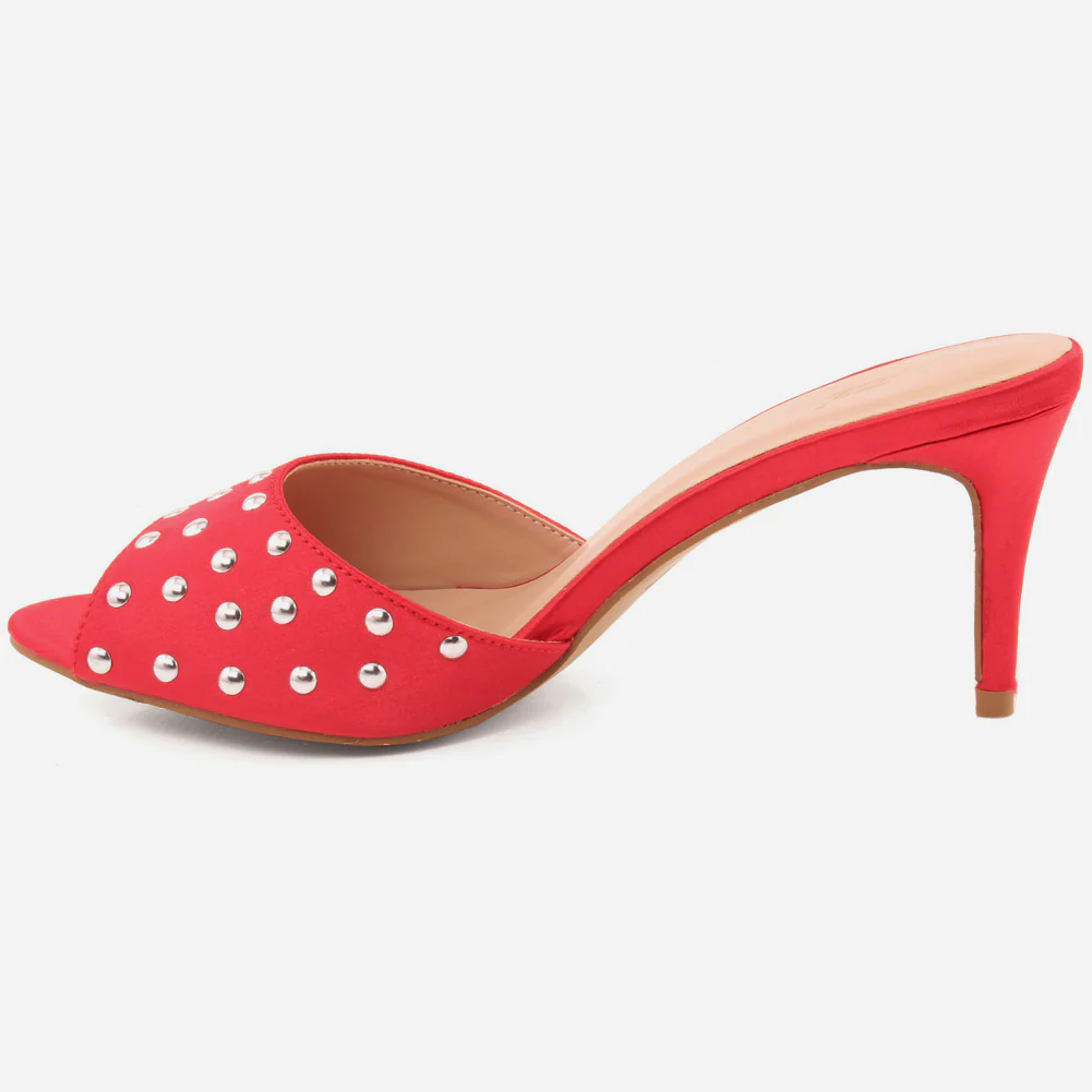 Womwn "EMILIE" Pearl Wide Fit Slip On Sandals - Image 3