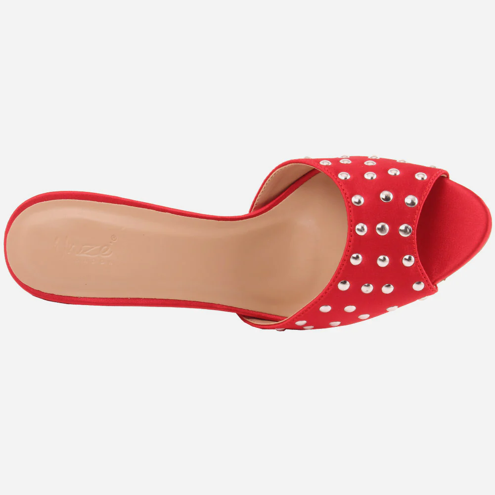 Womwn "EMILIE" Pearl Wide Fit Slip On Sandals - Image 4