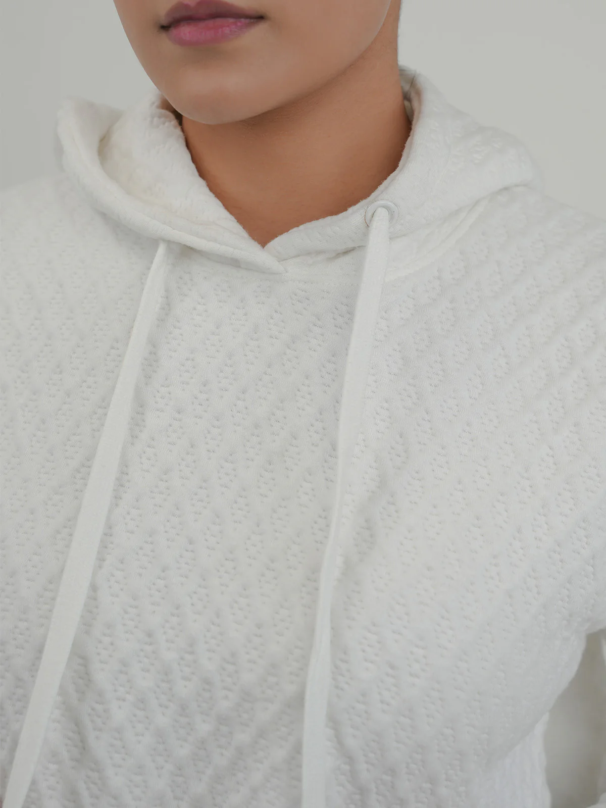 "YAPANY" Comfort Textured Fleece Hoodie - Image 6