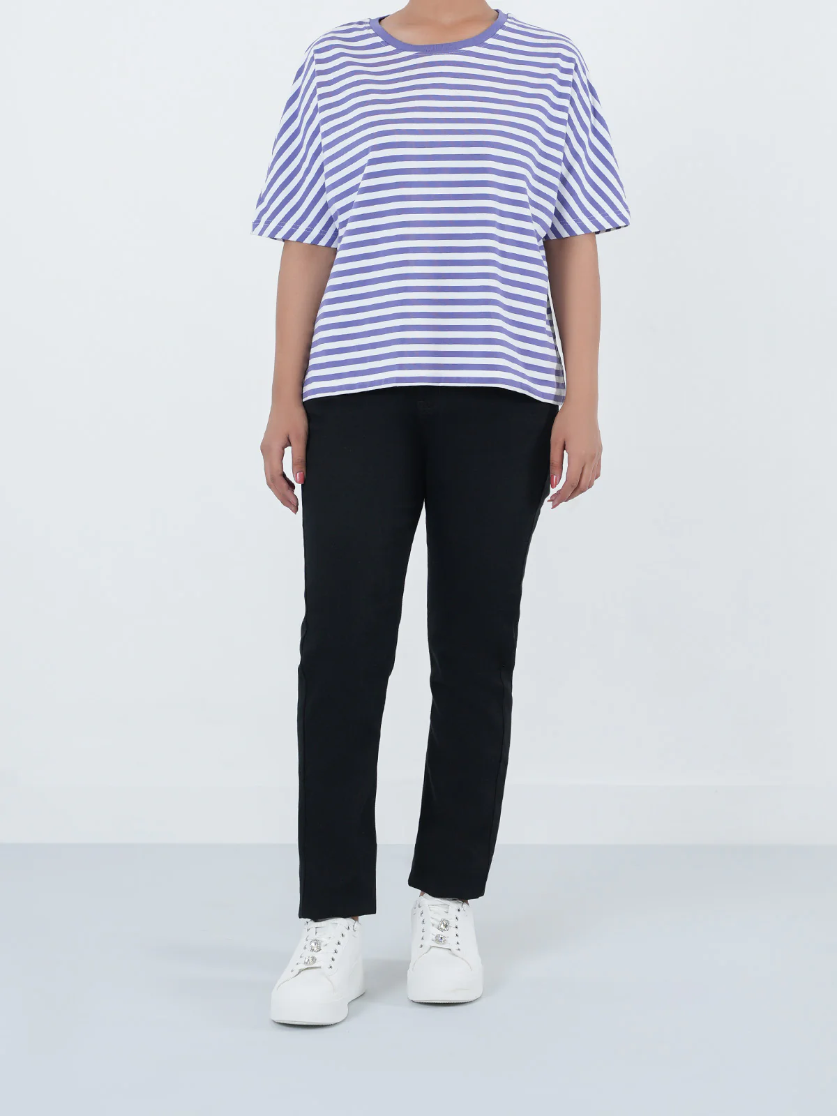 "YNGVE" Yarn Dyed Regular Fit T-Shirt