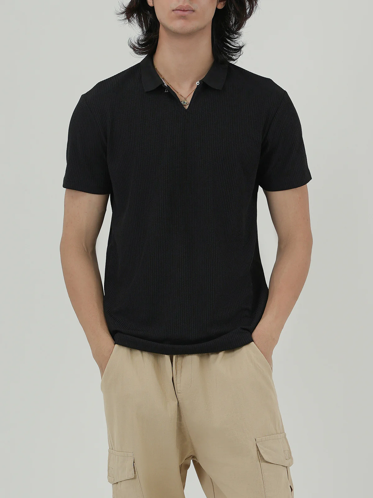 "ZARYN" Relaxed Regular Fit Polo Shirt