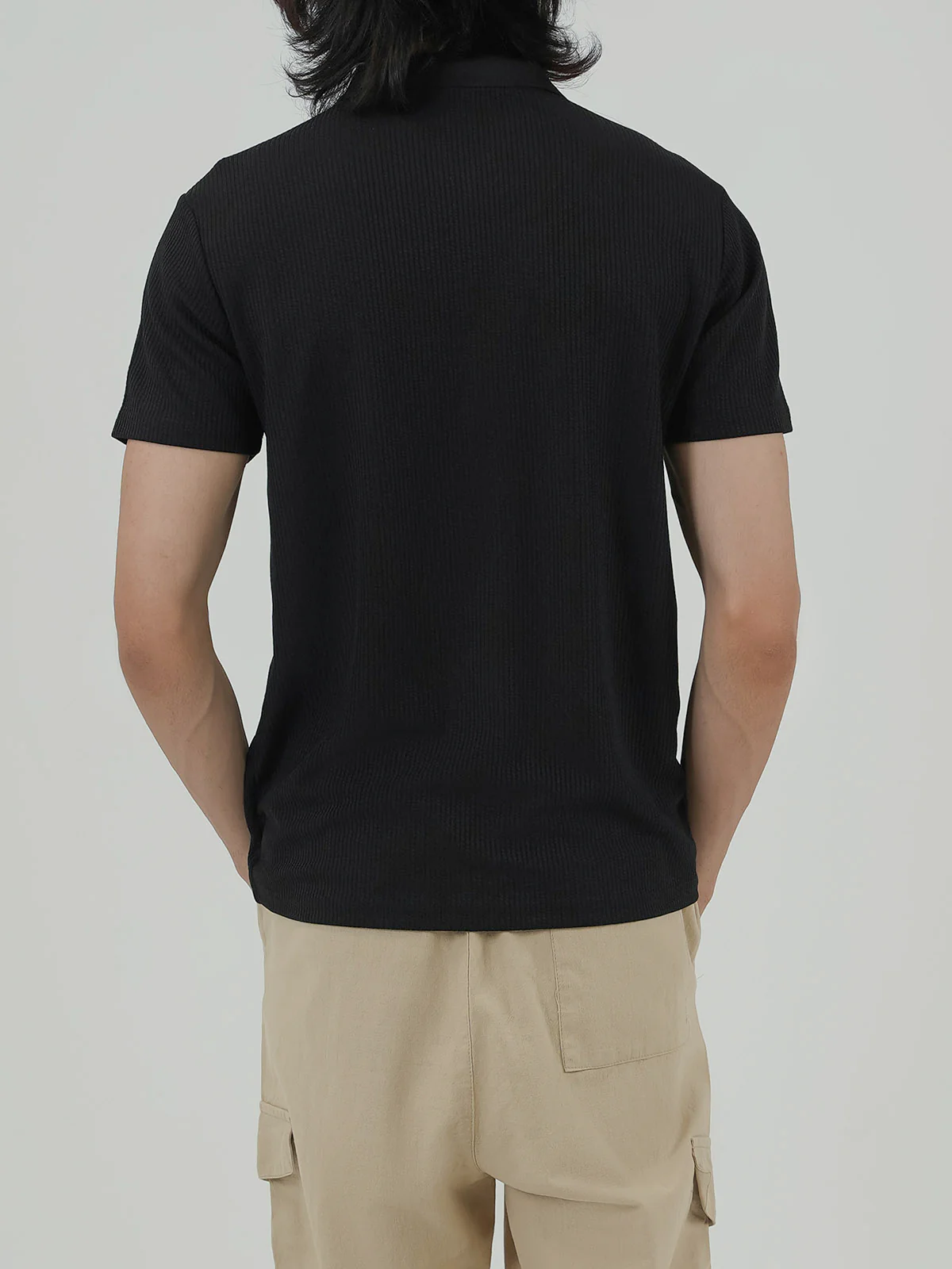 "ZARYN" Relaxed Regular Fit Polo Shirt - Image 7