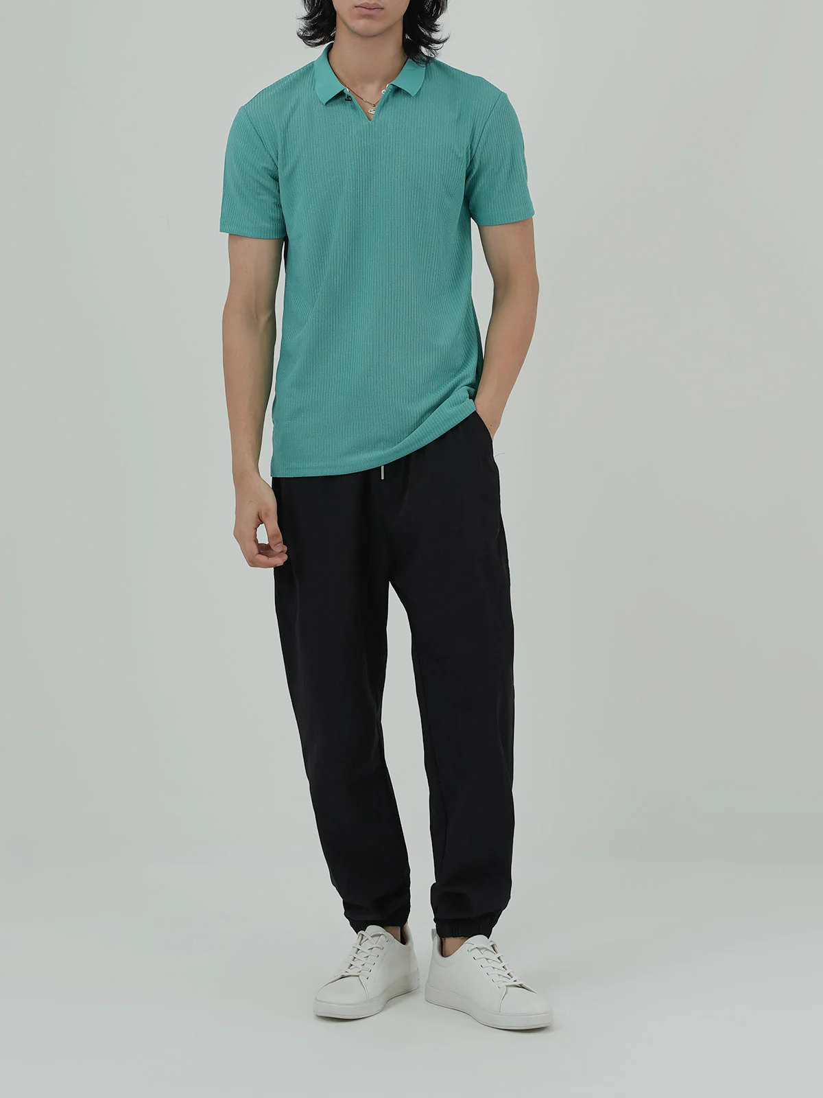 "ZARYN" Relaxed Regular Fit Polo Shirt - Image 2