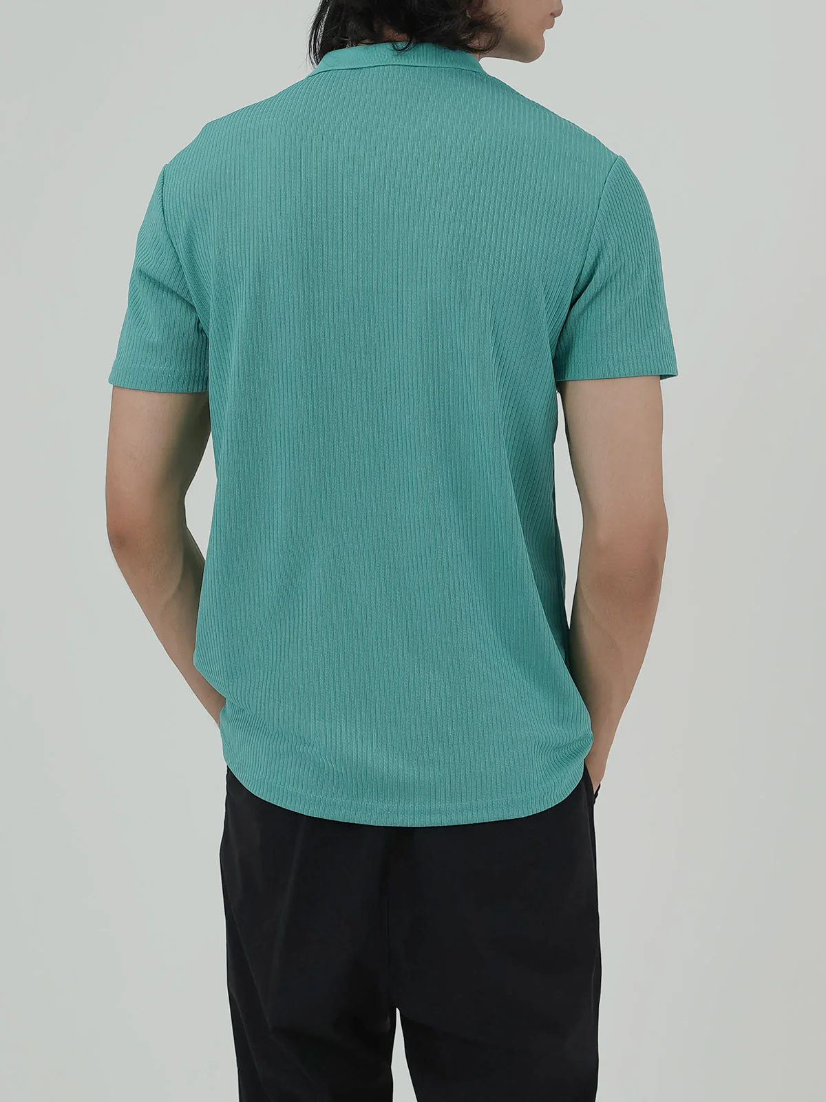 "ZARYN" Relaxed Regular Fit Polo Shirt - Image 6