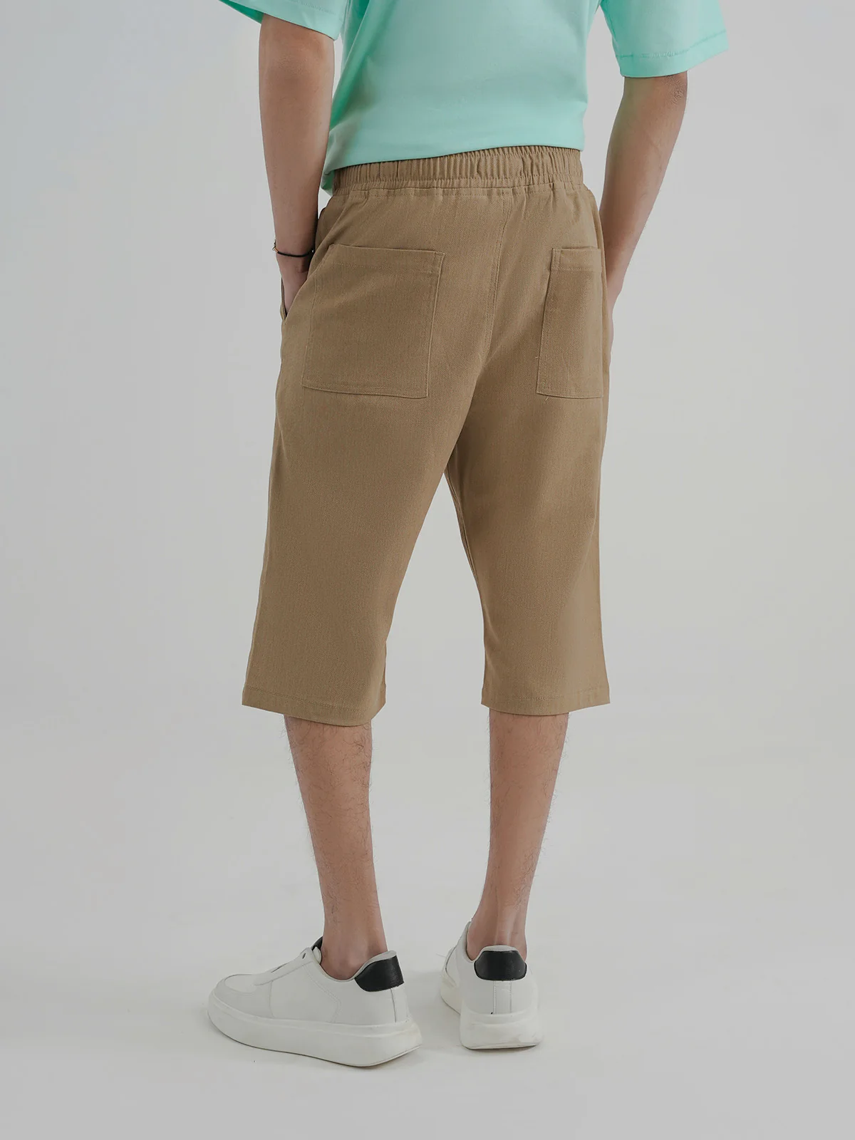 "ZAYN" Regular Solid Cotton Short - Image 7