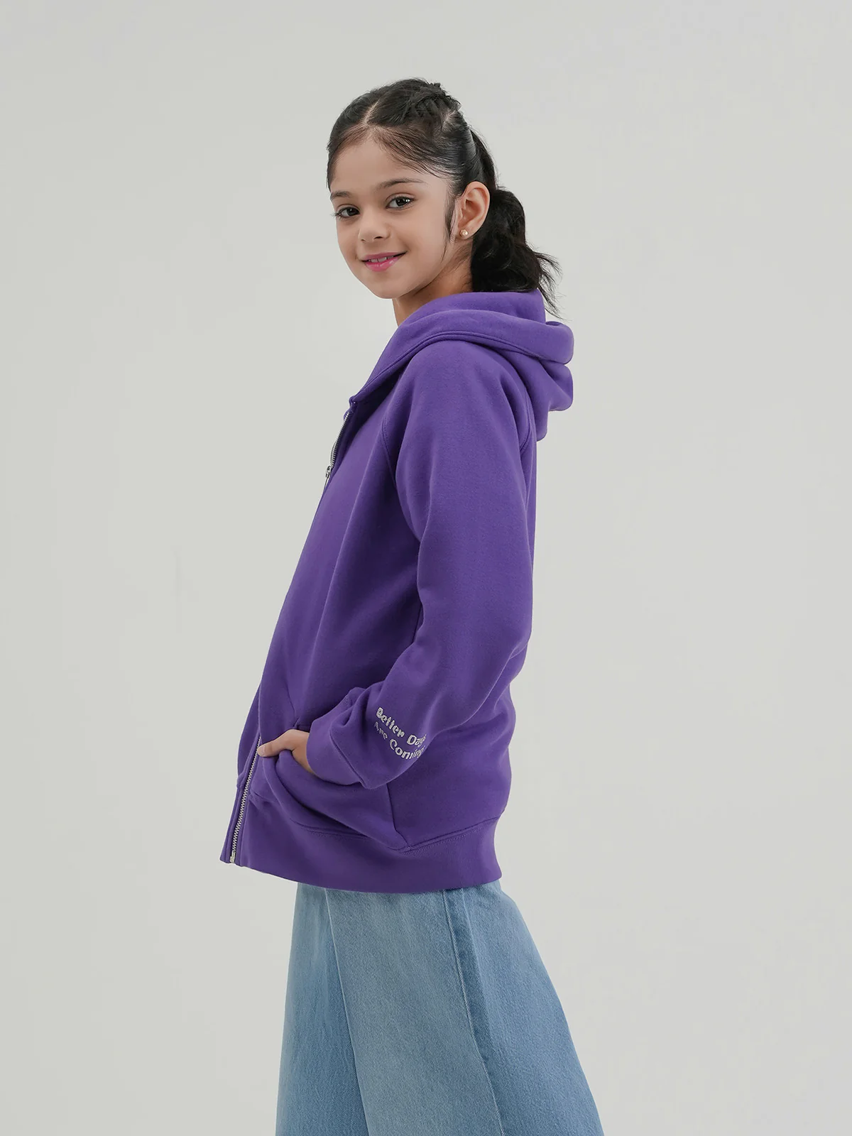 "ZEROUN" Cozy and Stylish Fleece Hoodie - Image 2