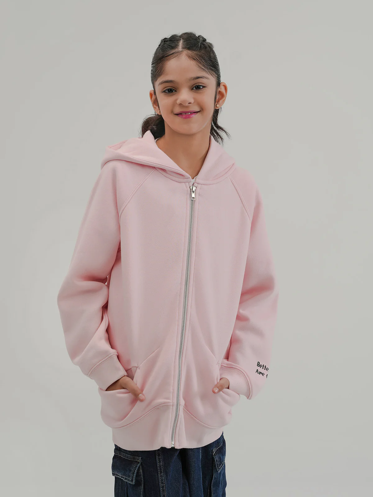 "ZEROUN" Cozy and Stylish Fleece Hoodie - Image 3