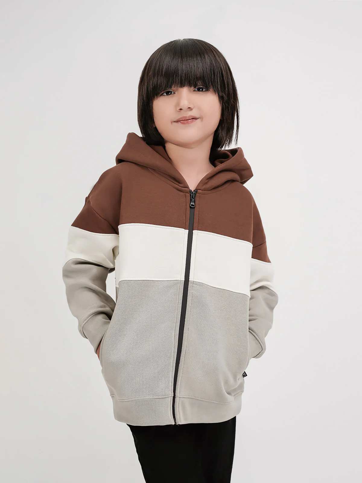 "ZOPAX" Hoodie with Zip and Pockets - Image 2