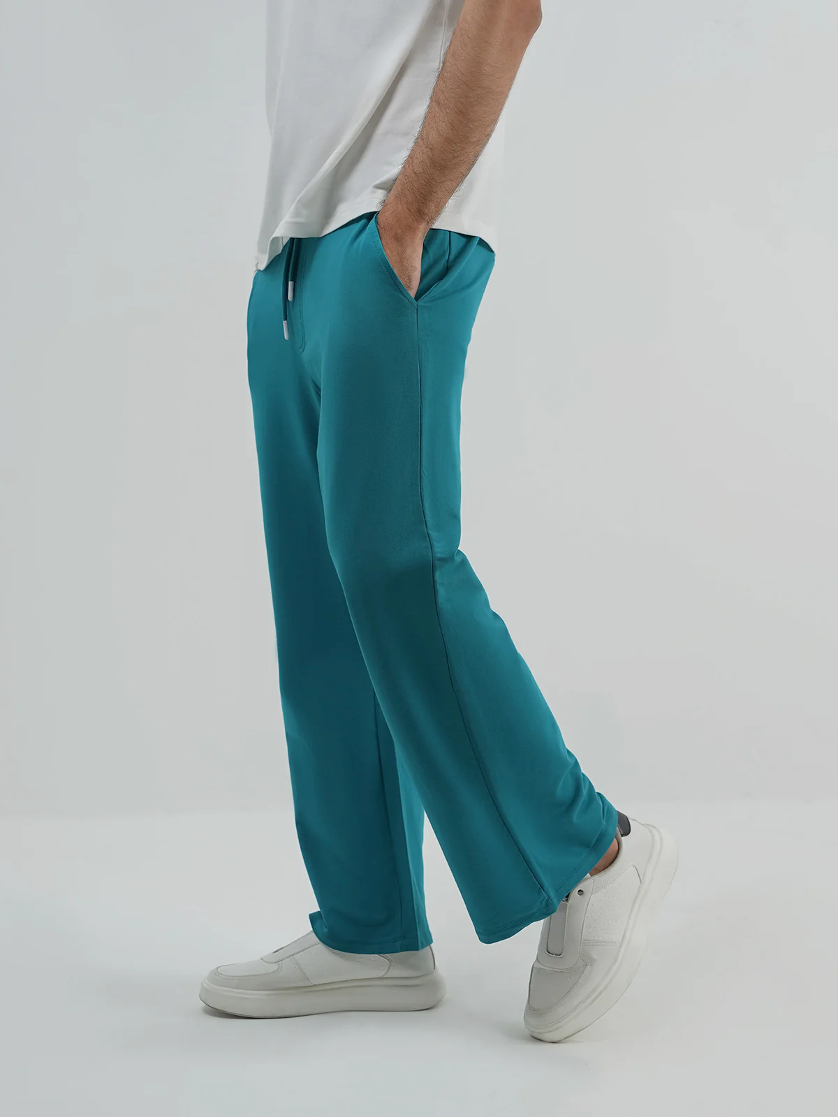 "ZYAIRE" Loose Fit Lycra Terry Trouser - Image 2